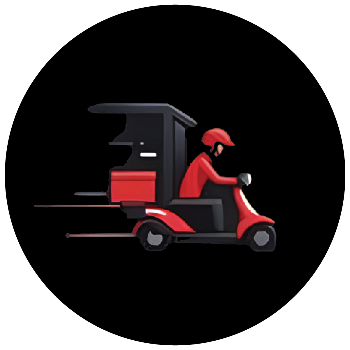 Driver Picks Up Items